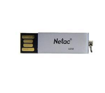 朗科 Netac U盘 U232 32GB (银色) USB2.0 时尚 超稳定