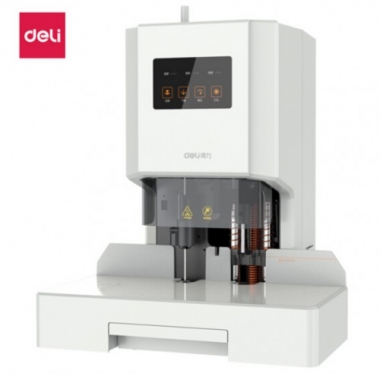 得力(deli)财务凭证自动装订机 资料文件电动打孔机 33888