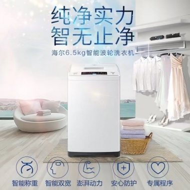 「海尔小神童洗衣机小型学生宿舍全自动迷你洗脱一体6.5公斤热销款」EB65M019